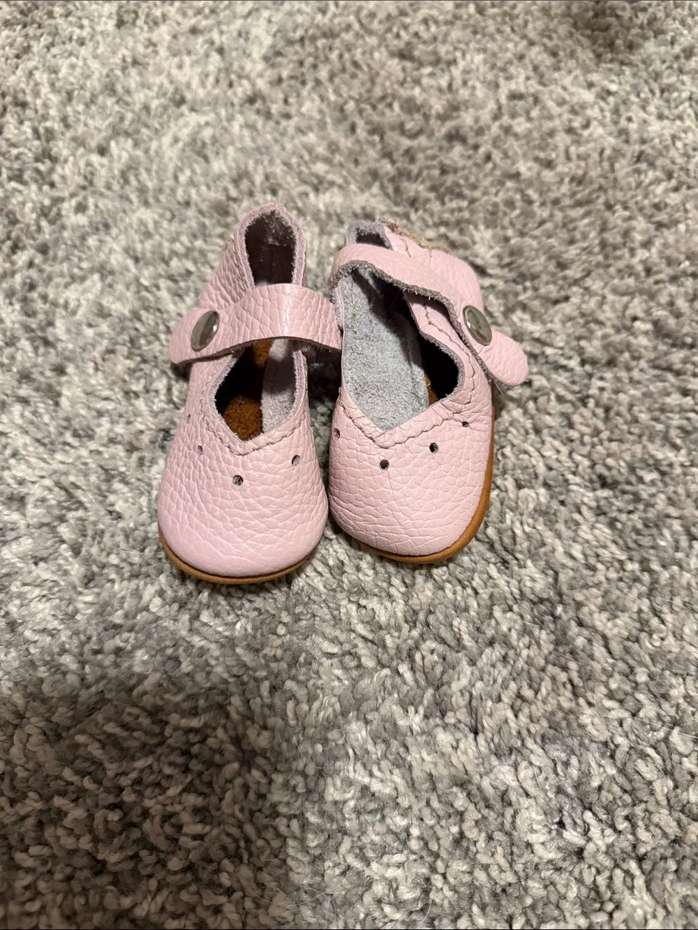 Pink Baby Mary Jane Shoes - Soft Leather Toddler Flats